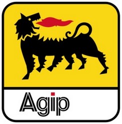 Logo Agip avec chien à six pattes